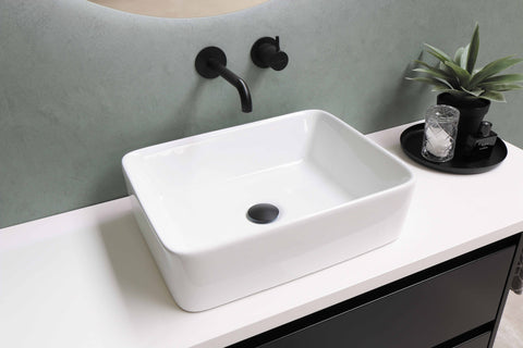 Large Rectangle Basin Glossy White