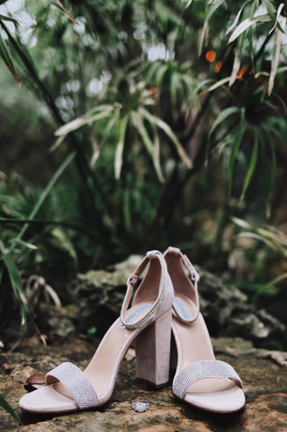 Mid top pink heels